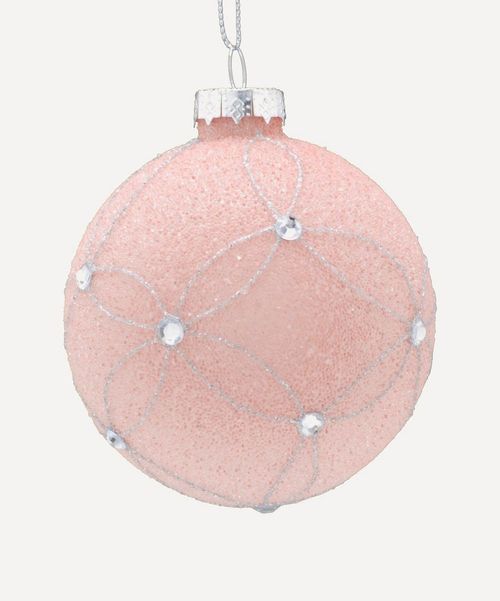 Christmas Glass Flower Bauble...