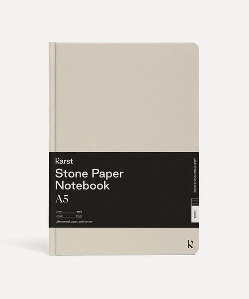 Karst Hardcover Blank A5 Notebook Stone One size