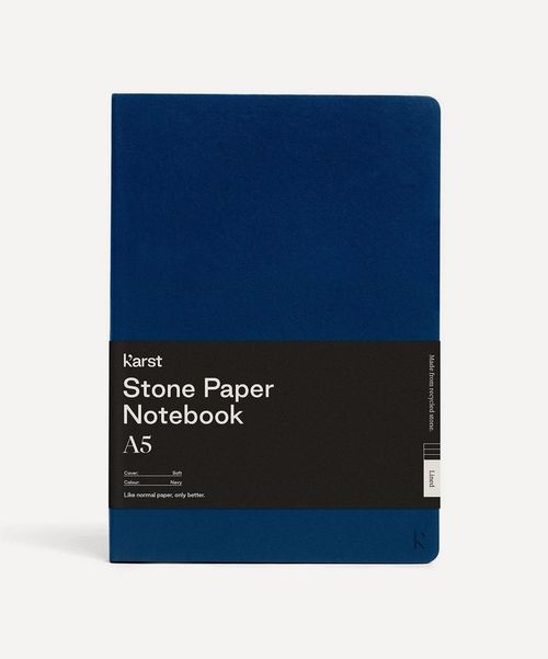 Karst Softcover Lined A5 Notebook Navy One size