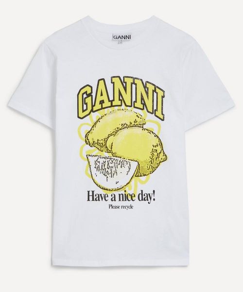 Ganni Women's Lemon T Shirt XS