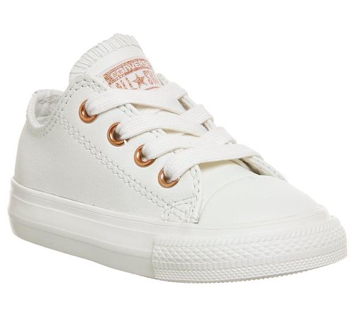 Converse All Star Leather Infant EGRET ROSE GOLD EXCLUSIVE | | Highcross Shopping Centre Leicester