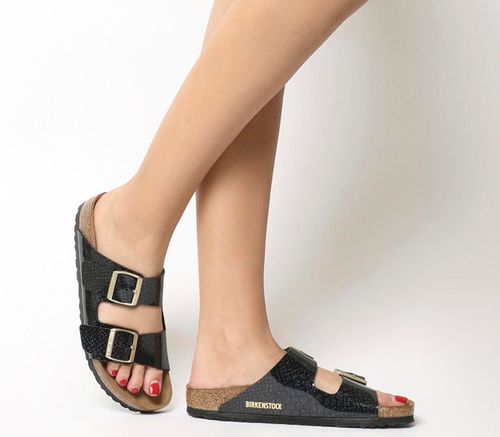 Birkenstock Arizona Two Strap MAGIC SNAKE BLACK | Compare The Oracle Reading