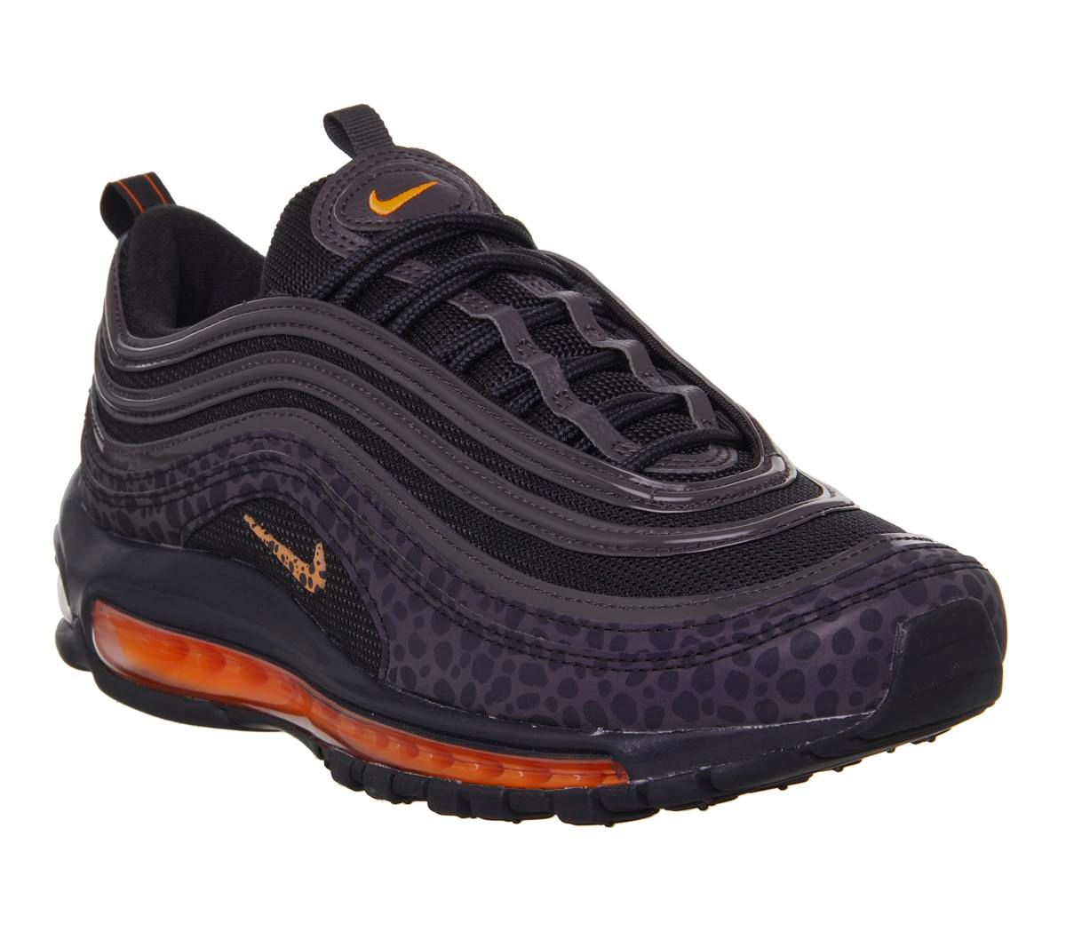 nike air max 97 black and orange