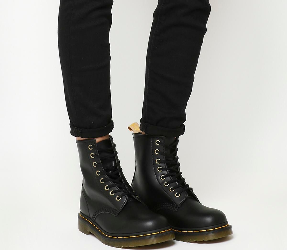 Dr. Martens Vegan 1460 8 Eye Boots BLACK Compare The Oracle
