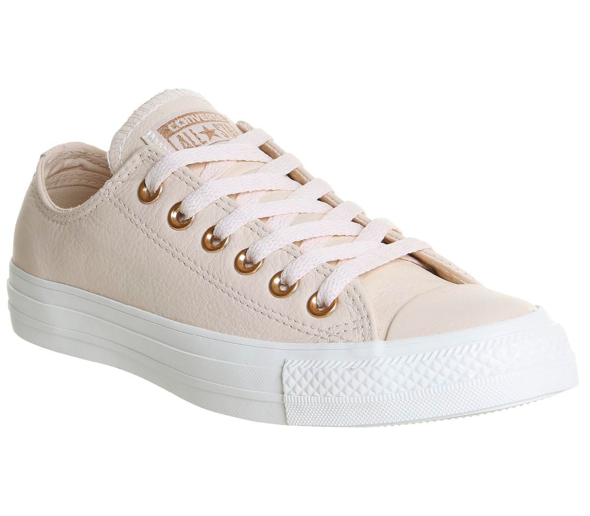 pastel rose tan converse