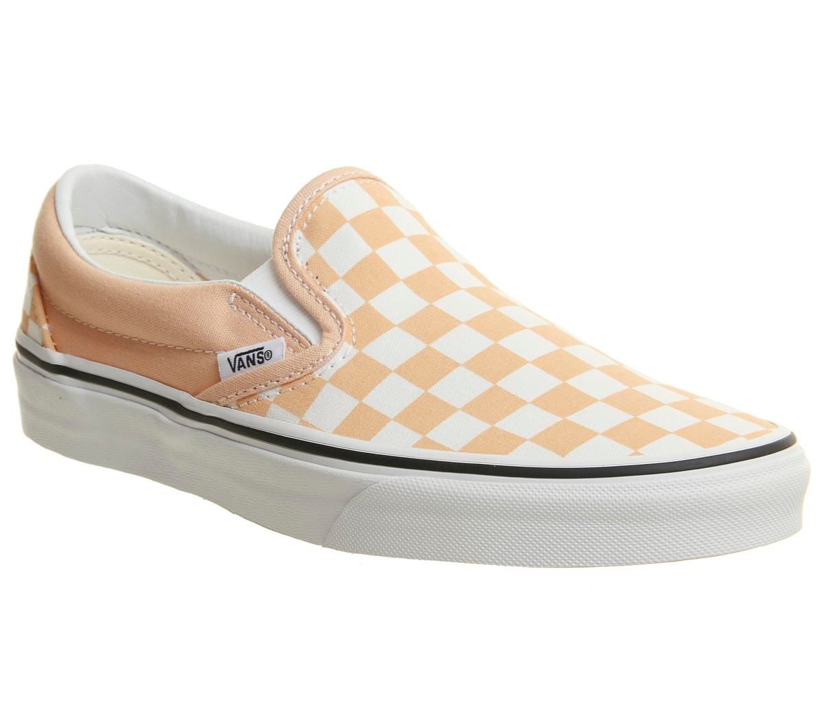vans slip on apricot