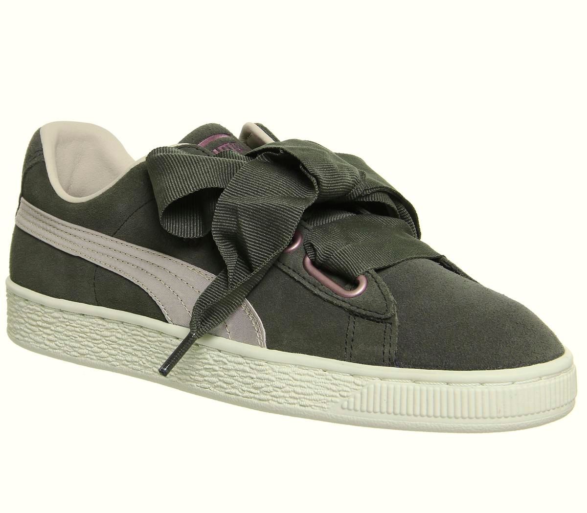 puma heart olive