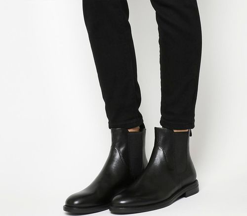 fire subtropisk Placeret Vagabond Shoemakers Amina Chelsea Boot BLACK LEATHER | Compare | One New  Change