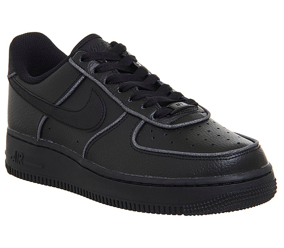 air force 1 black glitter