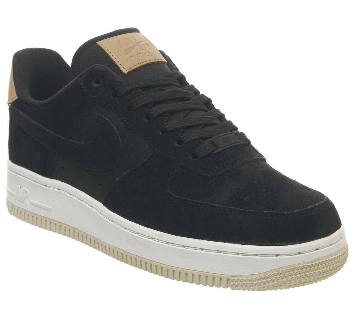 air force 1 07 trainers black black summit white light cream