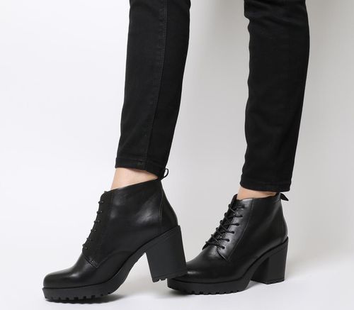 Scenario wazig kraam Vagabond Shoemakers Grace Lace Boot BLACK LEATHER | Compare | One New Change