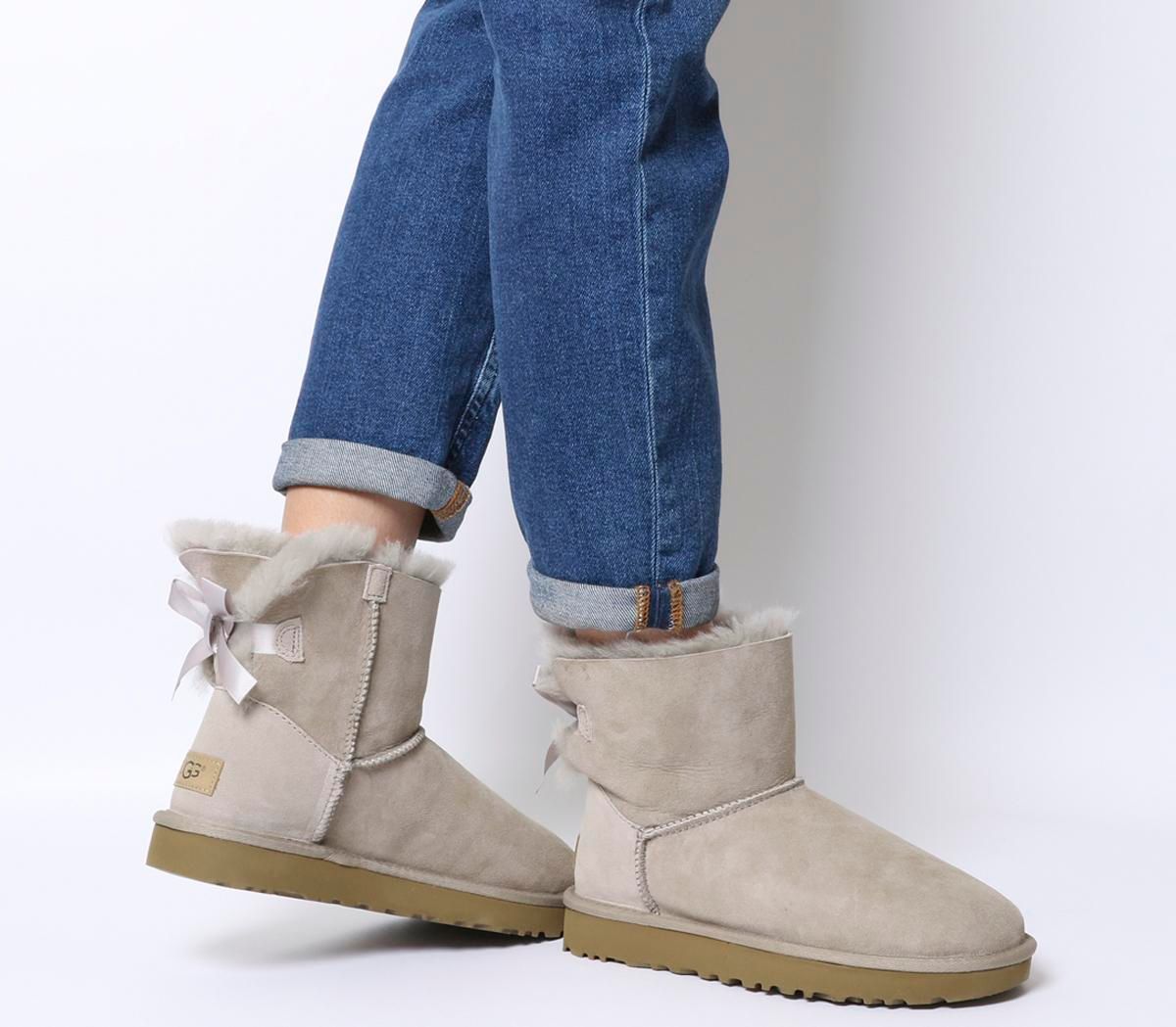 ugg mini bailey bow oyster