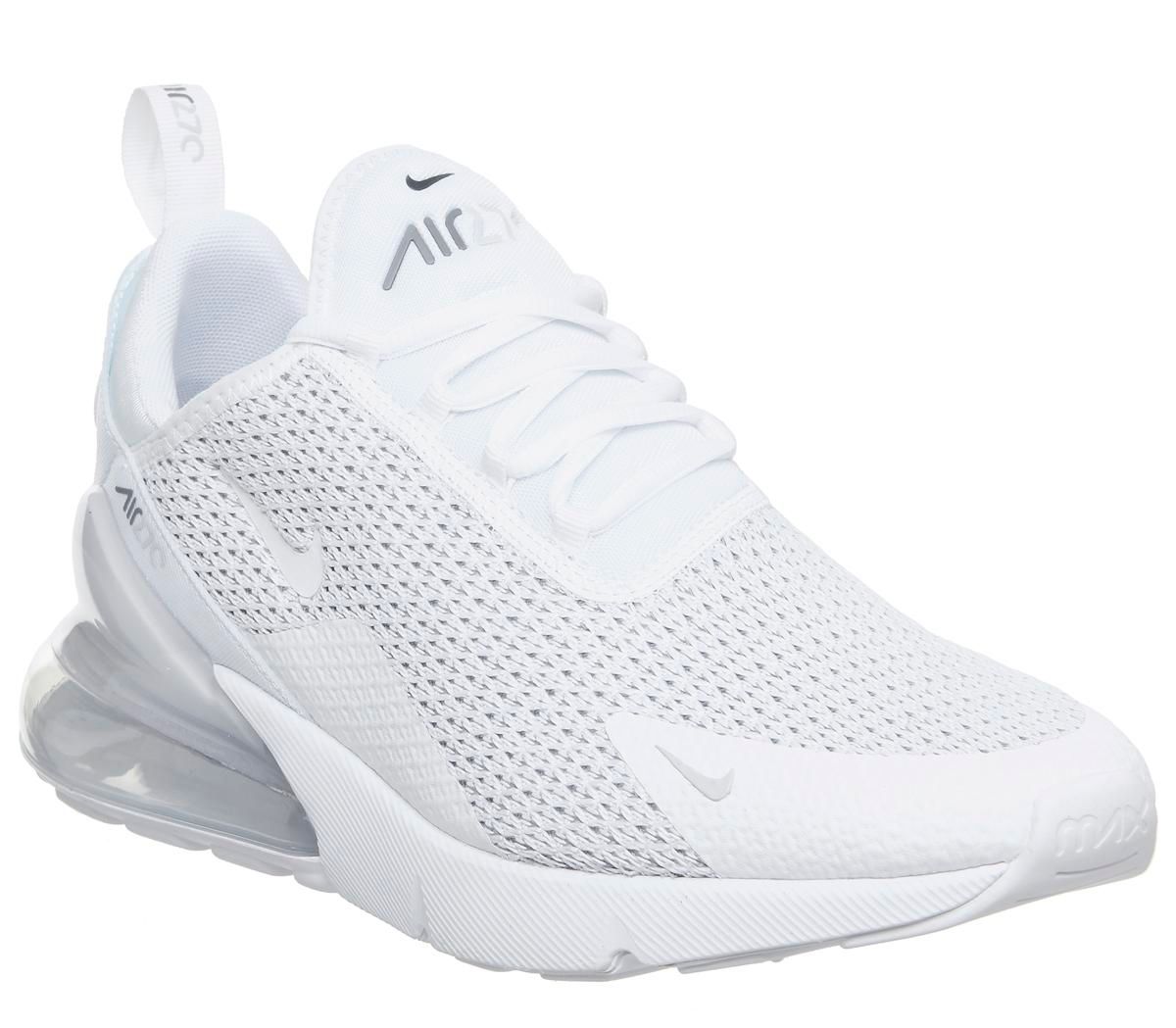 nike air max 270 white white pure platinum light