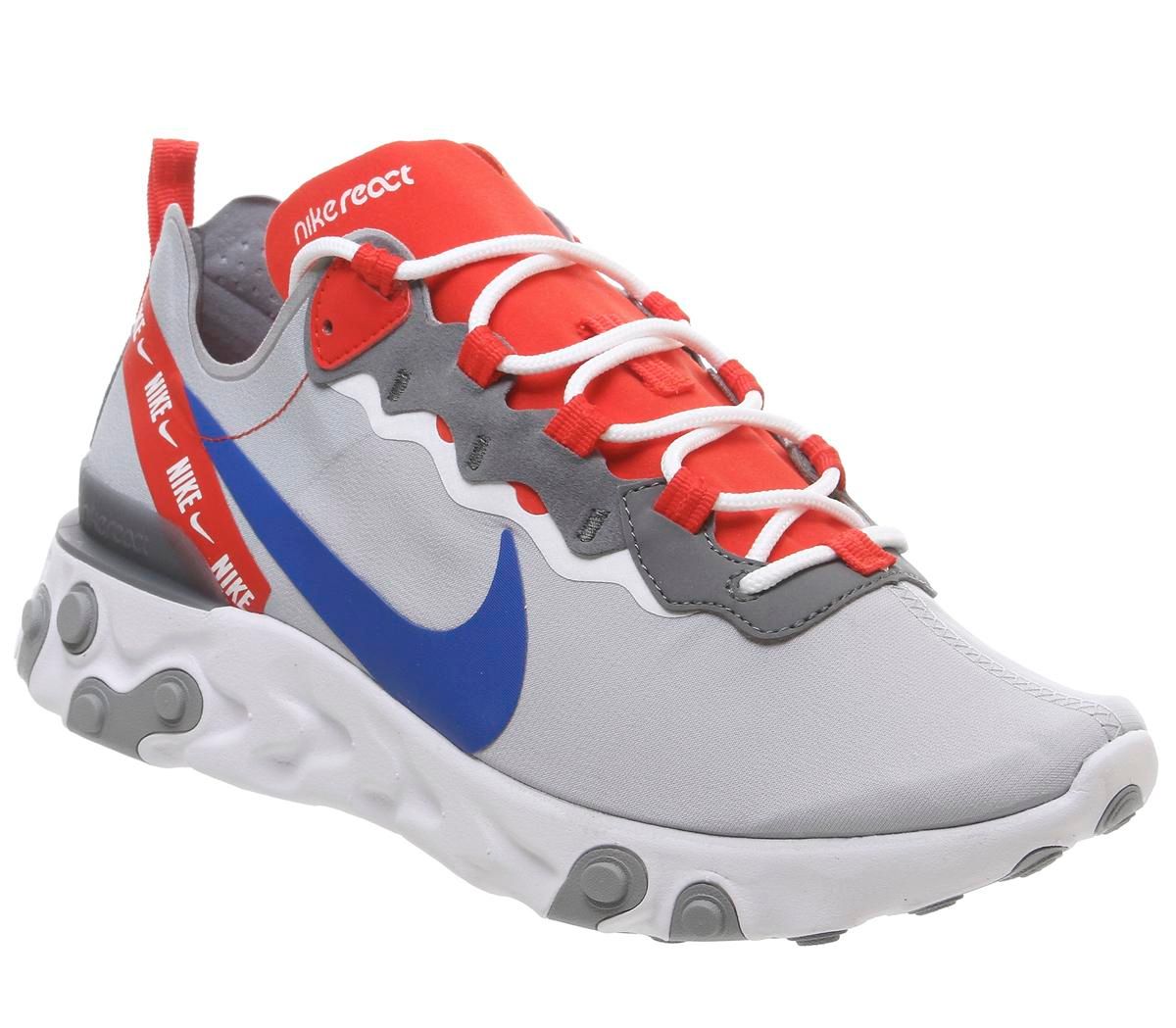 nike react element 55 wolf grey game royal