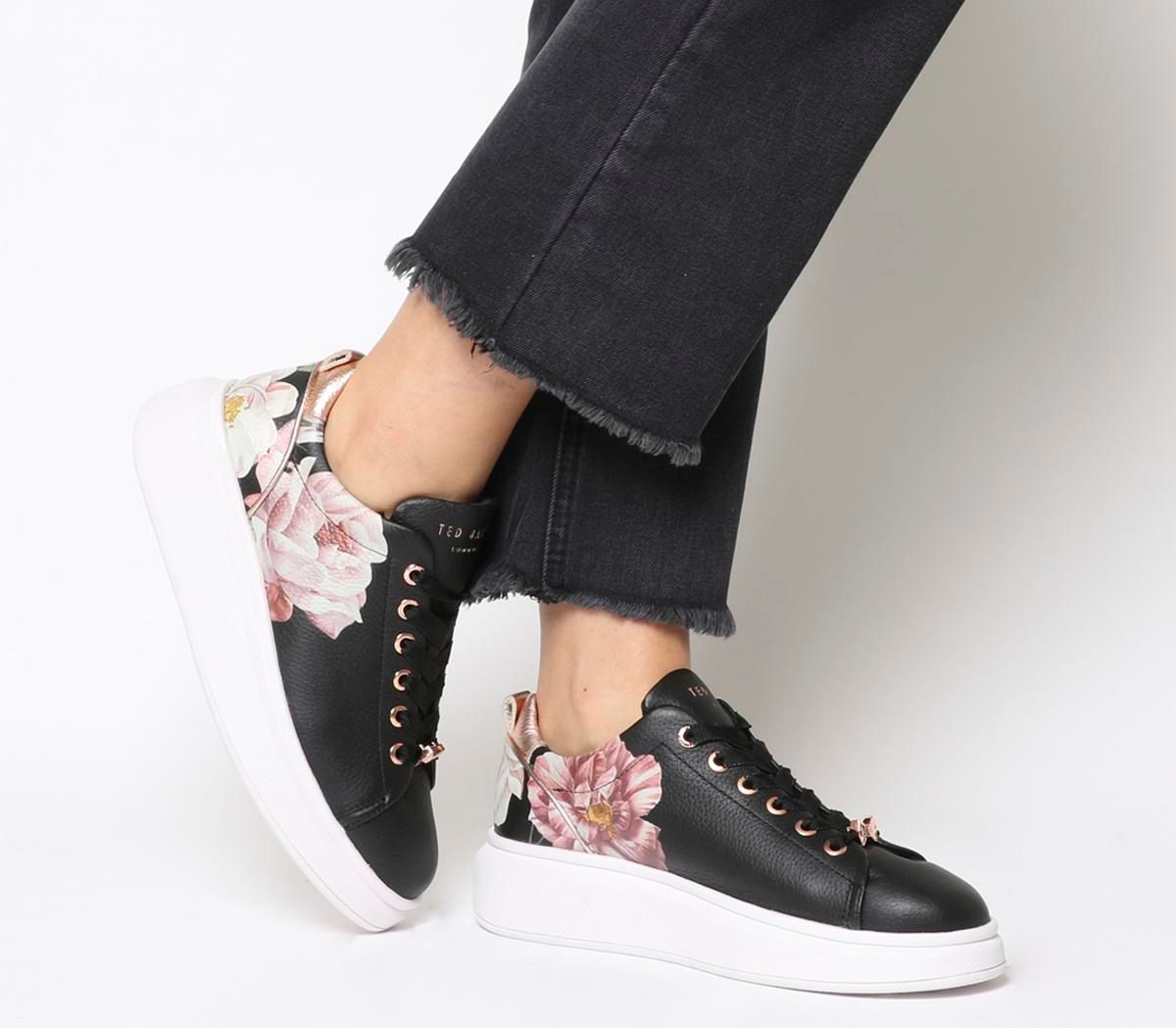 ted baker black and rose gold trainers