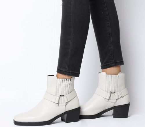 Unravel hænge Spole tilbage Vagabond Simone Harness Boot OFF WHITE LEATHER | Compare | One New Change