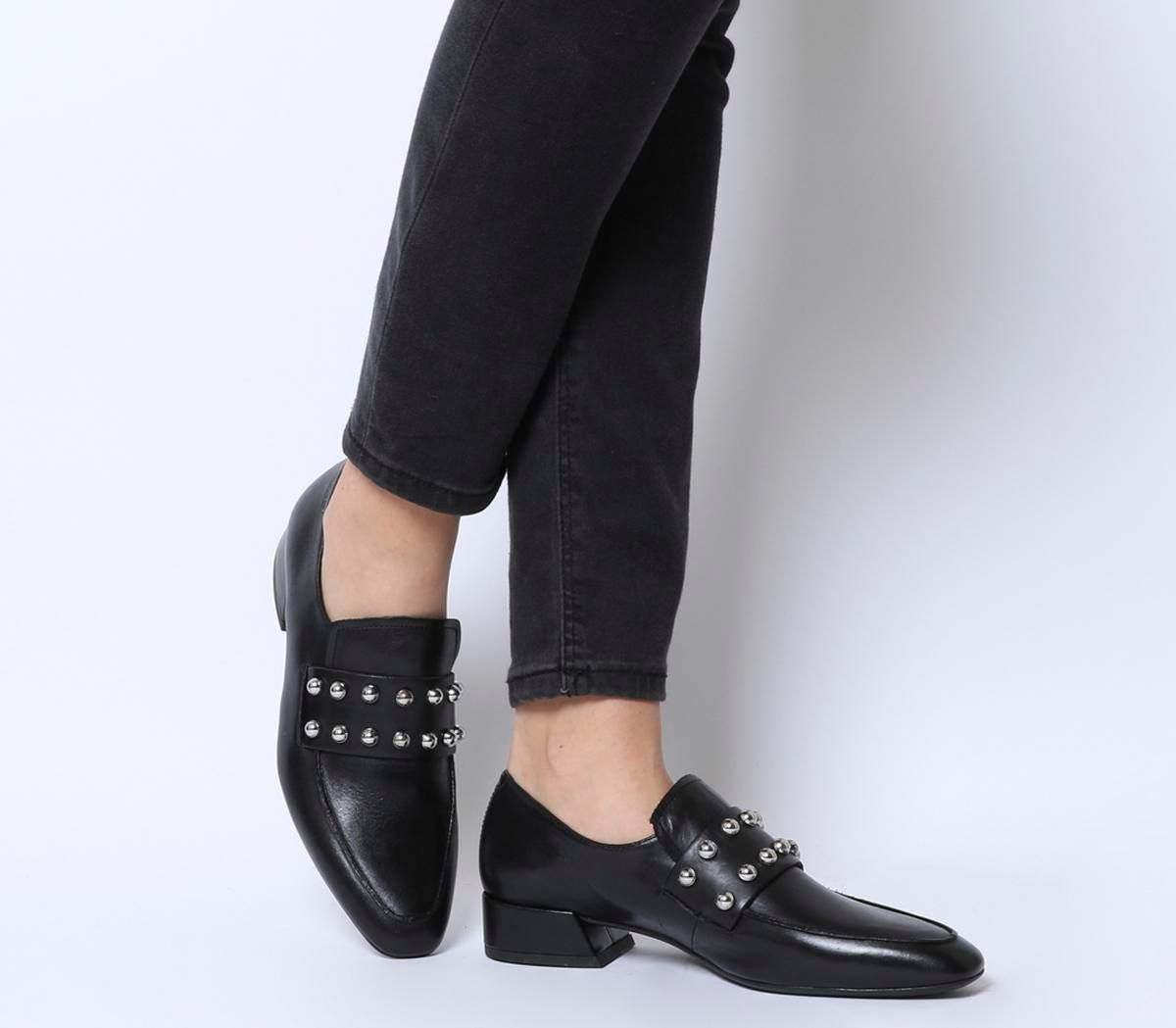 Vagabond Joyce Loafer BLACK LEATHER STUD Compare Trinity Leeds