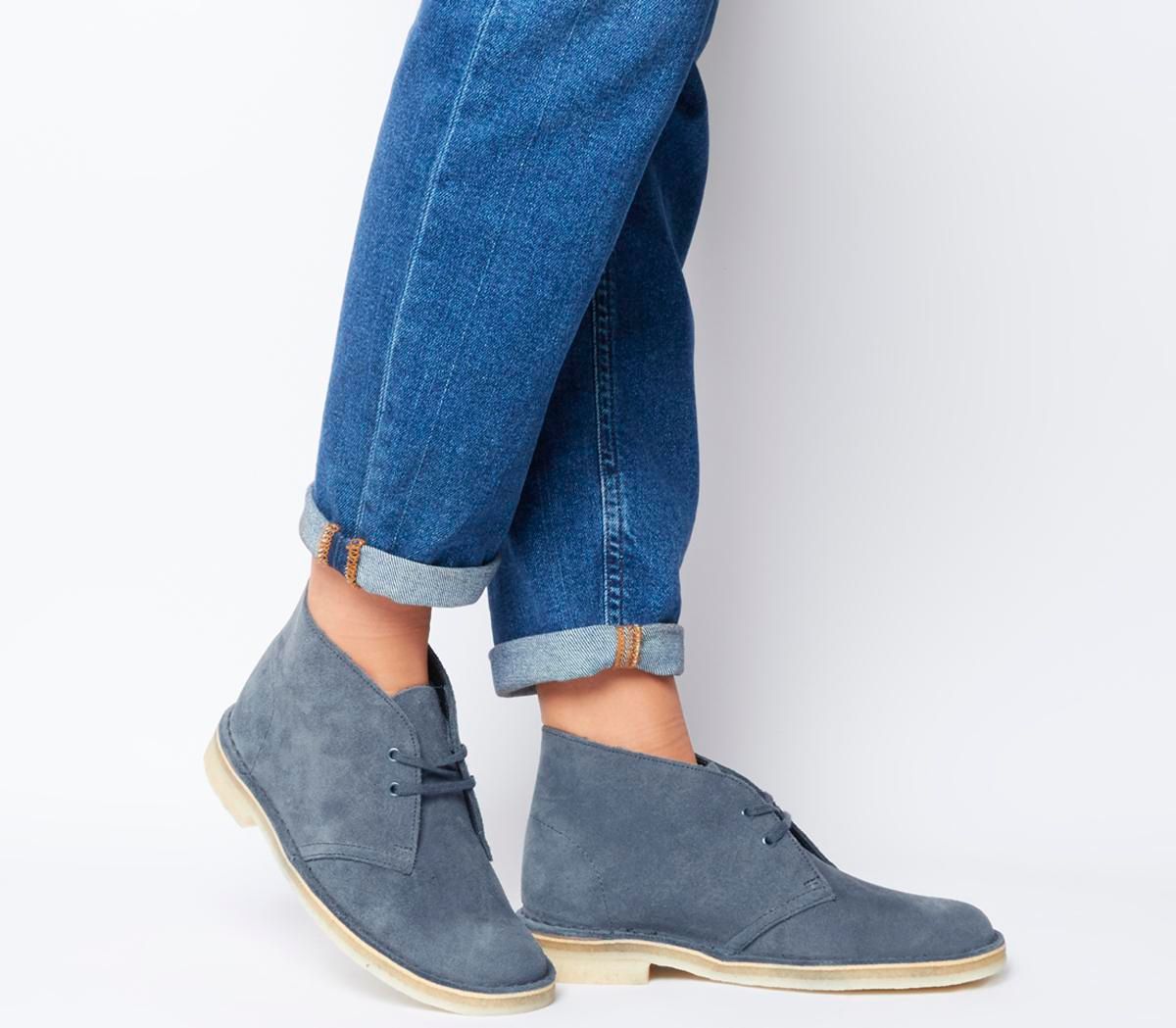 clarks desert blue