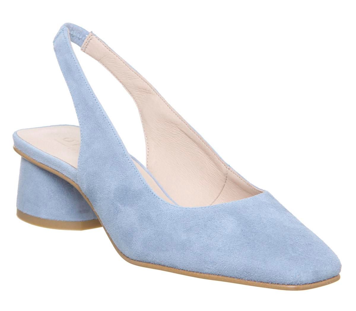 Pale on sale blue slingbacks