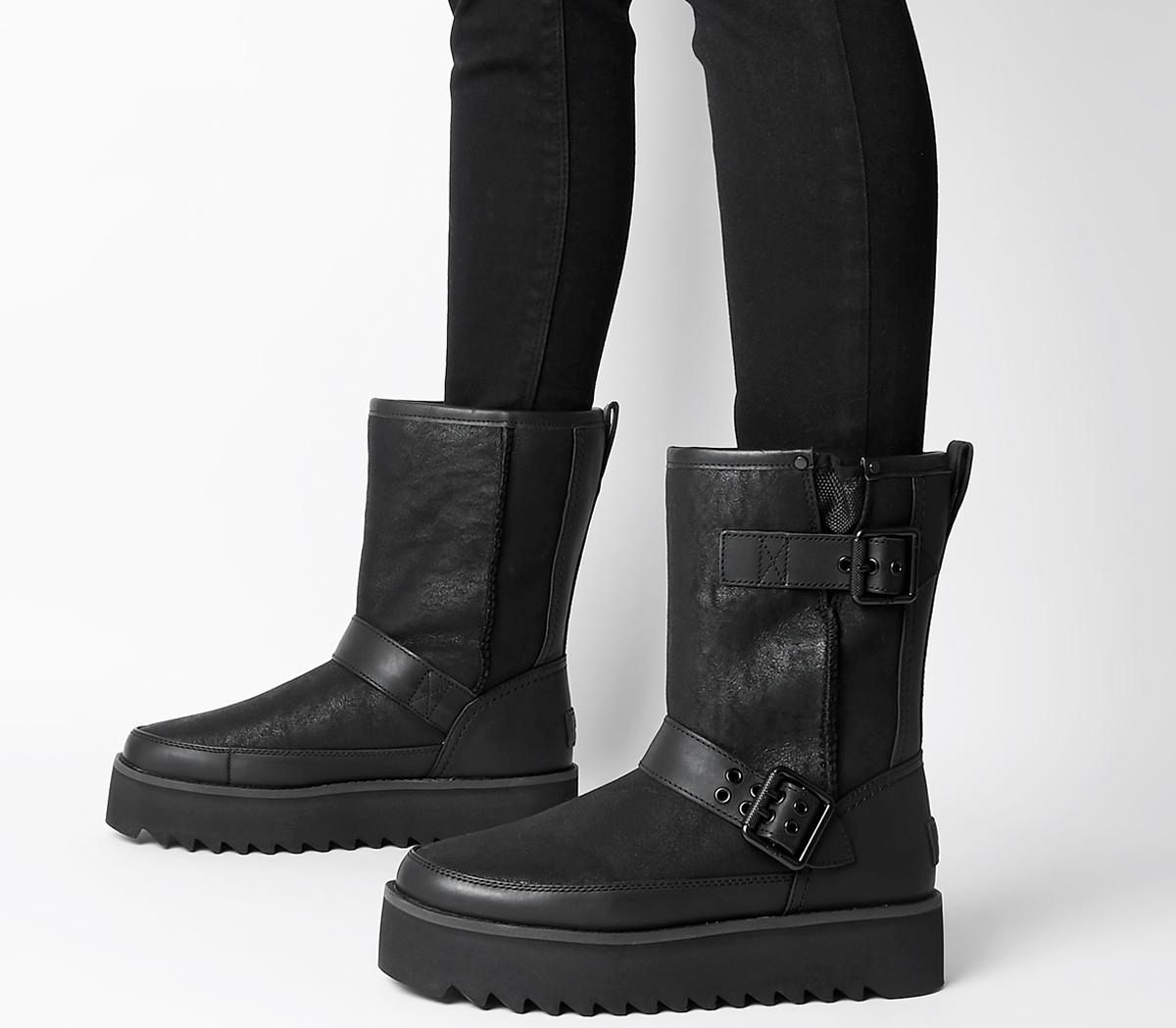 UGG Classic Rebel Biker Short BLACK | Compare | One New Change