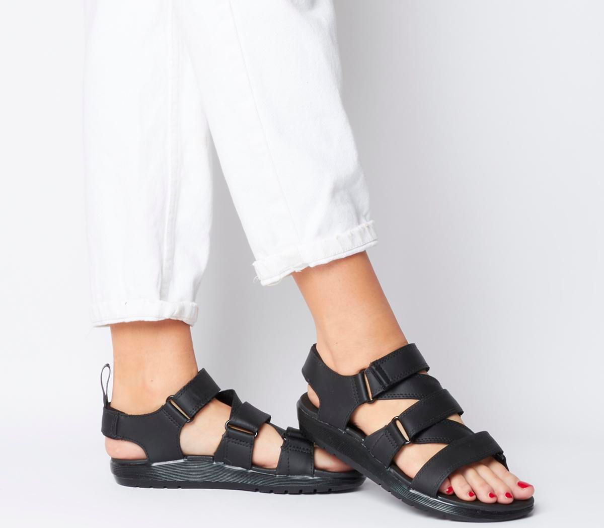 Dr. Martens Redfin Sandal BLACK | Compare | One New Change