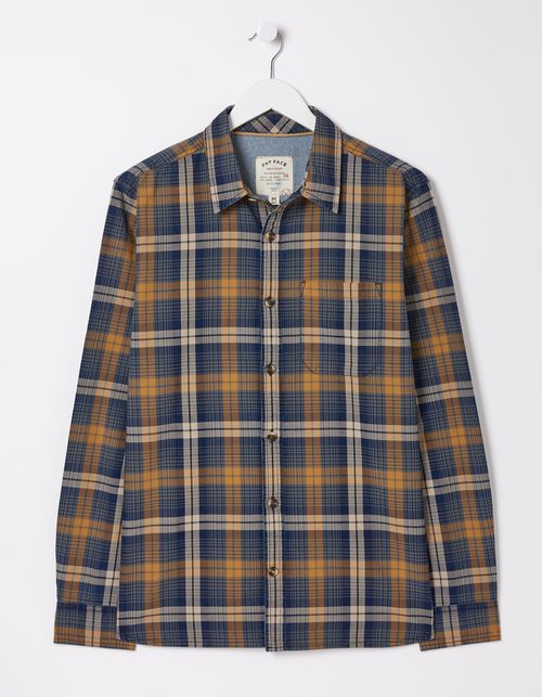 Mens Bonby Indigo Check Shirt