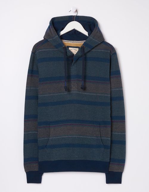 Mens Reverse Stripe Hoodie