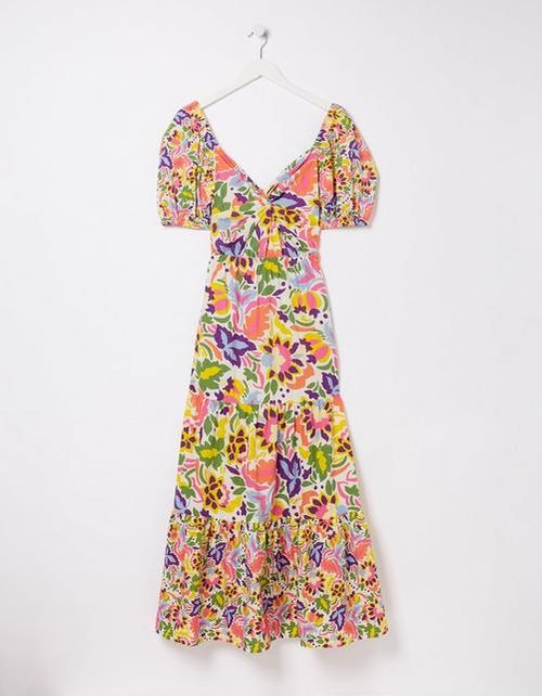 Rio Art Floral Midi Dress