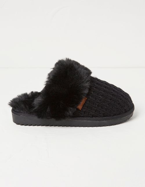 Kaia Knitted Mule Slippers