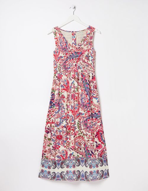 Aria Bright Paisley Midi Dress