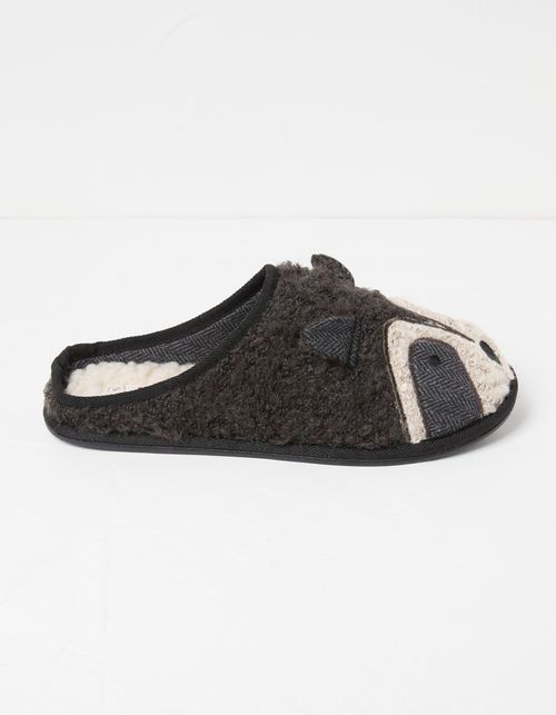 Mens Ralphie Racoon Slipper