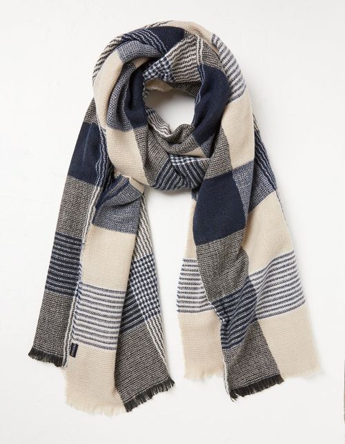 Lori Large Check Scarf