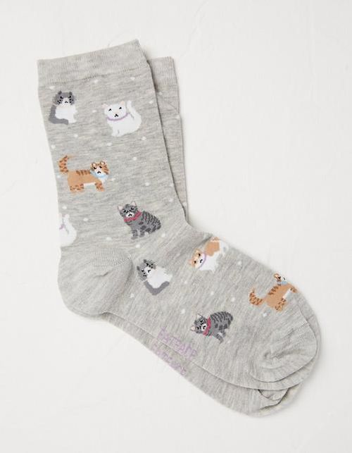 1 Pack Cat Socks