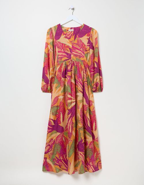 Jocelyn Tropical Floral Midi...