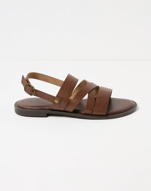 Hallie Leather Strap Sandals