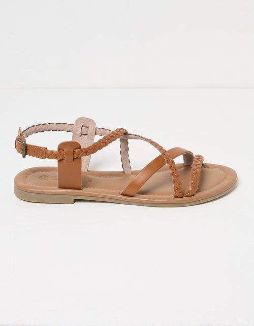 Daphne Braided Leather Sandal