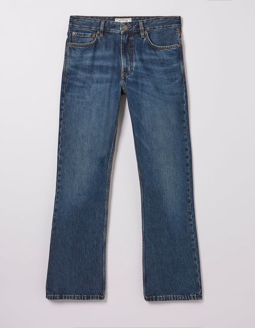 Mens Bootcut Mid Wash Jeans