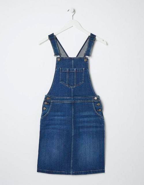 Lulu Denim Pinafore Dress