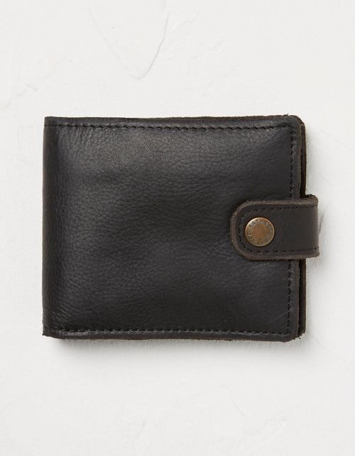 Mens Raw Edge Leather Wallet