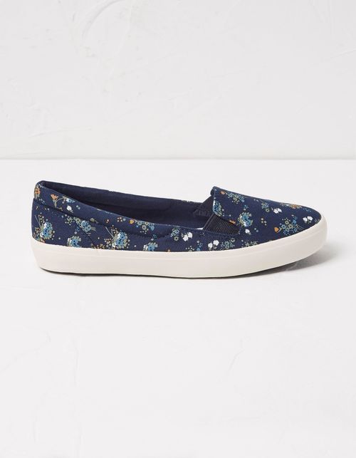 Suzie Floral Slip On Trainers