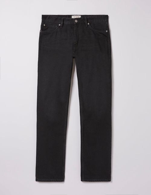 Mens Straight Washed Black...