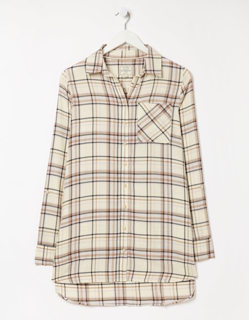 Jane Check Longline Shirt