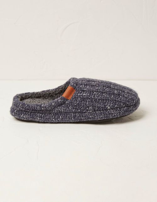 Mens Finn Ribbed Mule Slippers