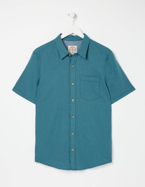 Mens Bugle Cotton Linen Shirt