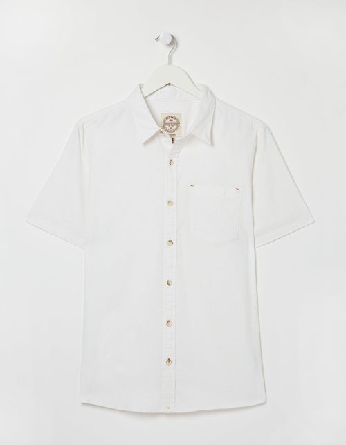 Mens Bugle Cotton Linen Shirt