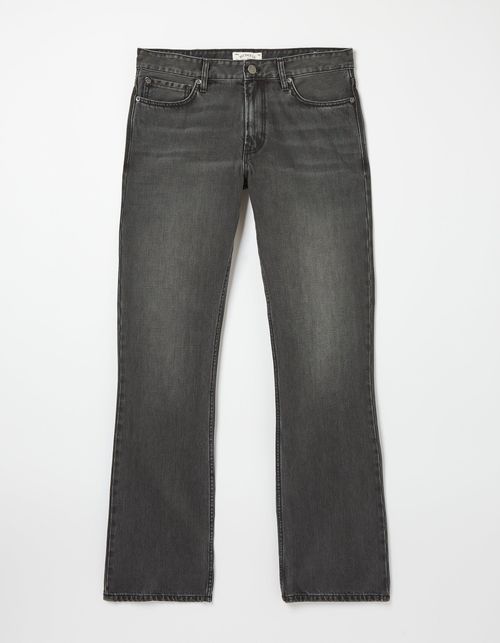 Mens Bootcut Grey Wash Jeans