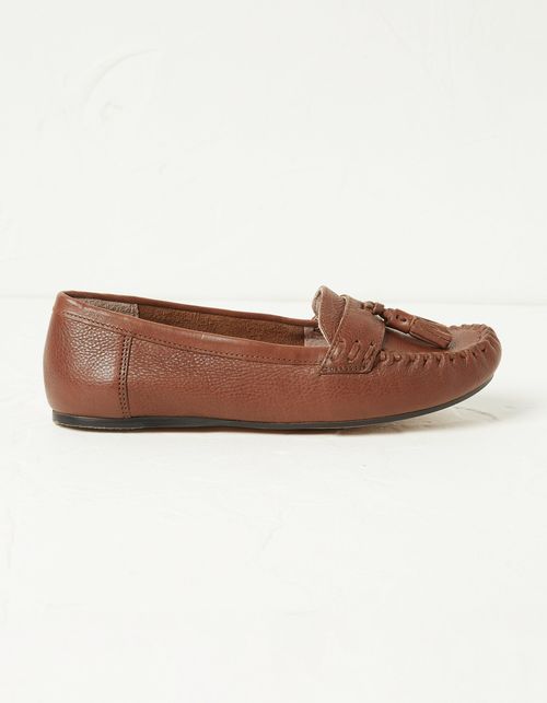 Lucie Leather Moccasins