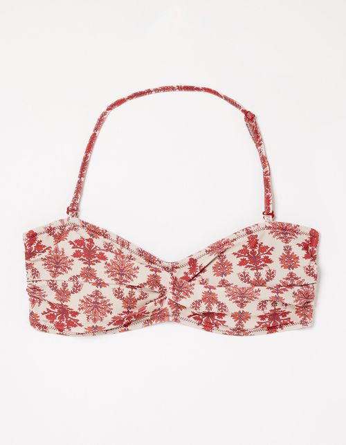 Jaipur Floral Twist Bikini Top