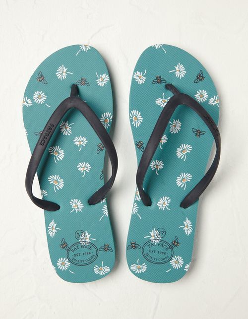 Portloe Daisy Bee Flip Flops