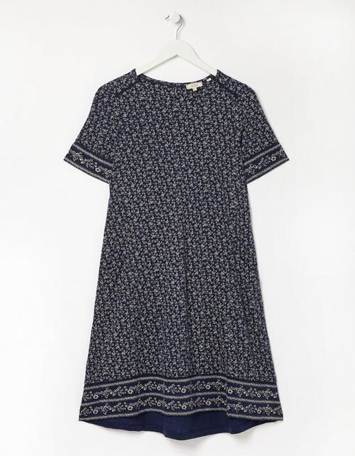 Simone Wave Dot Jersey Dress